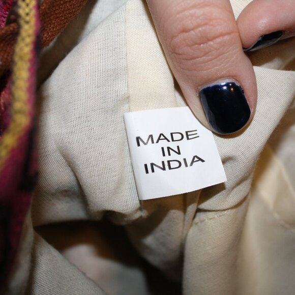 Multicolor Indian Blanket Drawstring Backpack - Picture 7 of 10